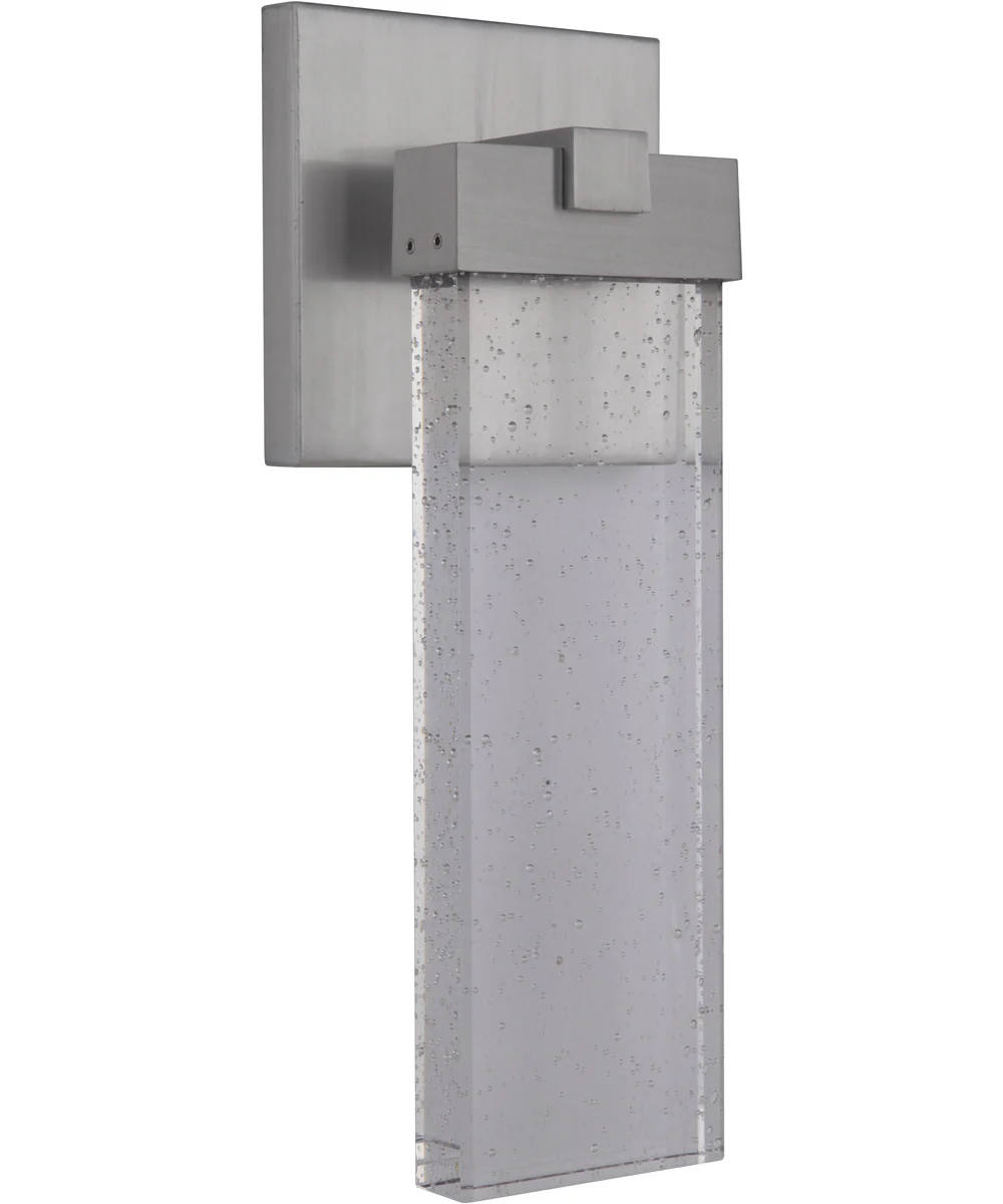 Aria 1-Light LED Outdoor Wall Light Satin Aluminum