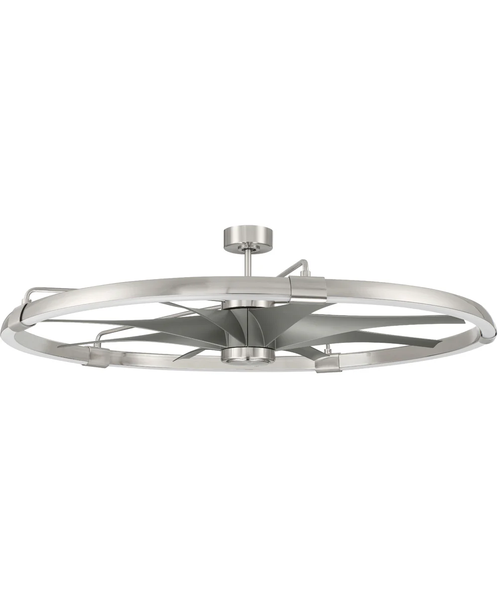 57" Axel 5-Light Ceiling Fan (Blades Included) Brushed Polished Nickel