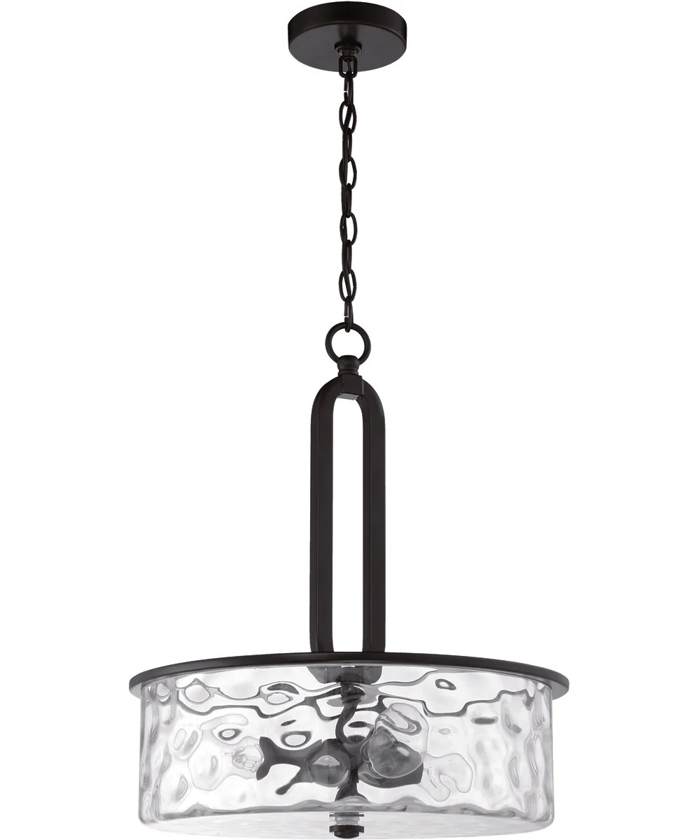 Collins 3-Light Pendant Flat Black