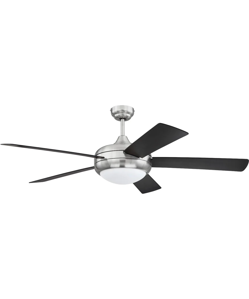 52" Cronus 2-Light LED Ceiling Fan (Blades Included) Brushed Polished Nickel