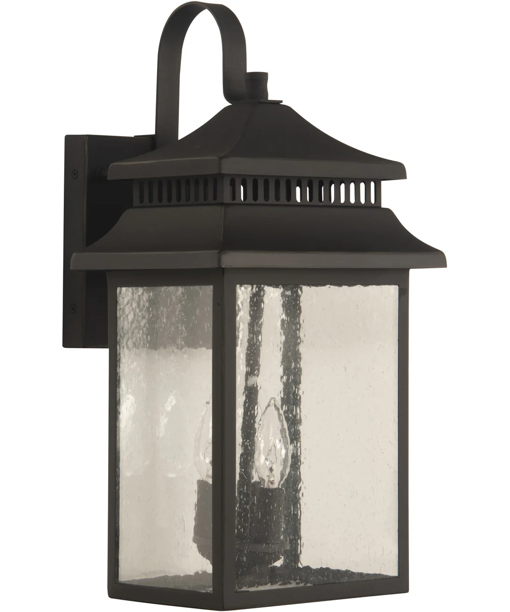 Crossbend 3-Light Outdoor Wall Light Dark Bronze Gilded