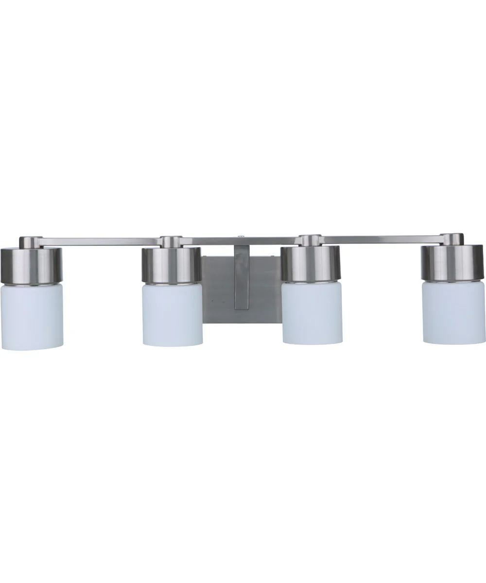 District 4-Light Vanity Brushed Polished Nickel