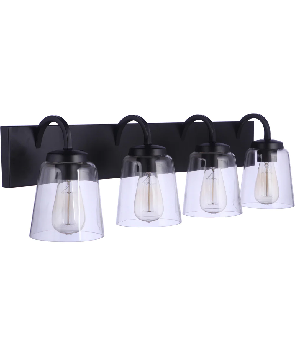 Elsa 4-Light Vanity Flat Black