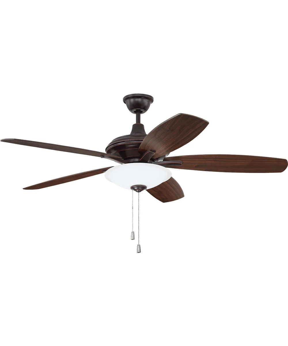 52" Jamison 1-Light LED Ceiling Fan (Blades Included) Oiled Bronze Gilded