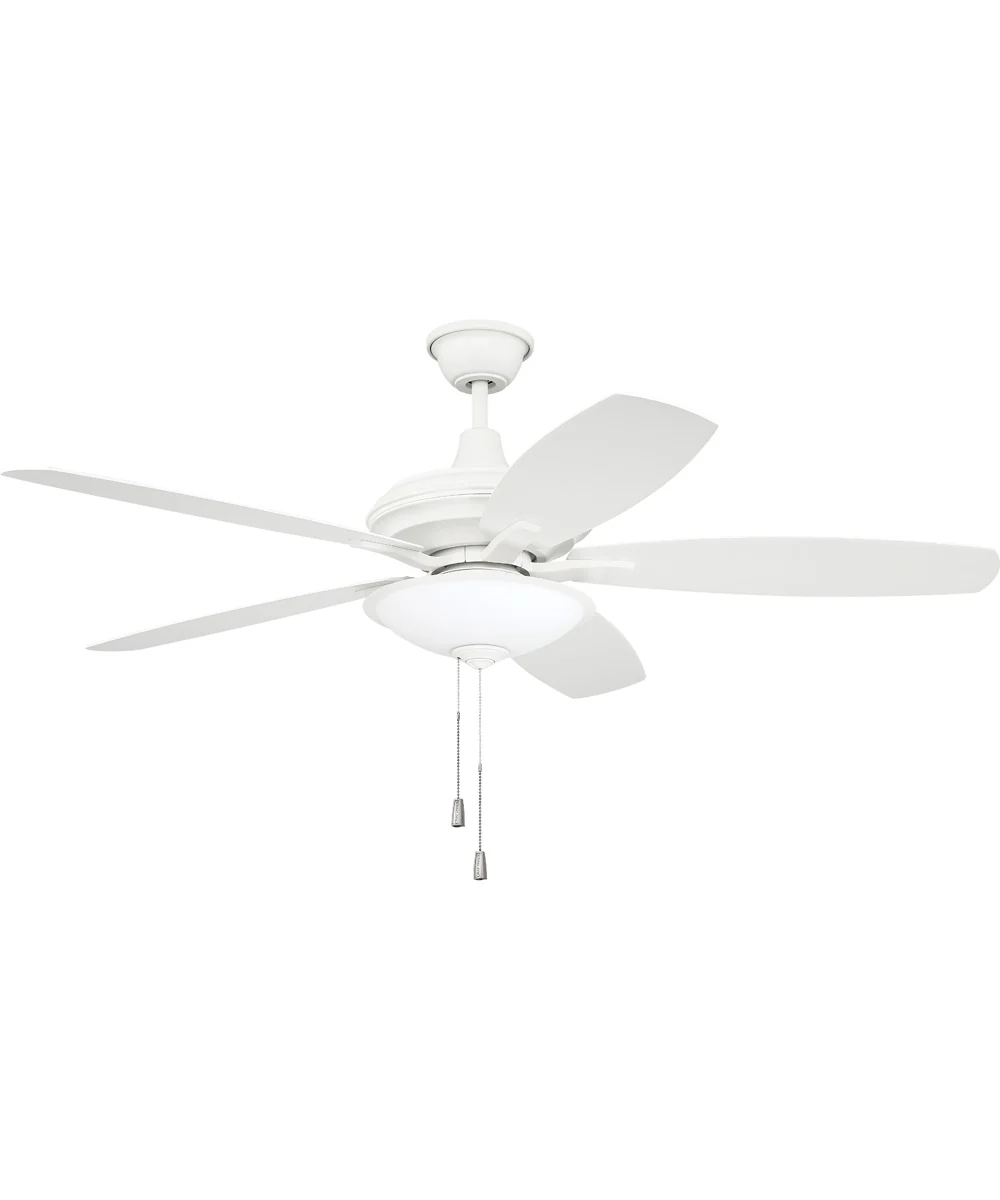 52" Jamison 1-Light LED Ceiling Fan (Blades Included) White