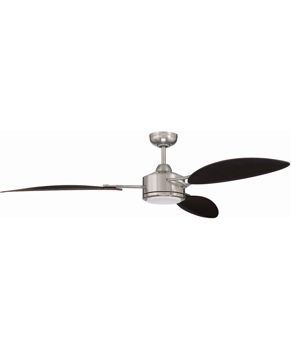 64" Journey 1-Light Specialty Indoor/Outdoor Ceiling Fan (Blades Included) Brushed Polished Nickel