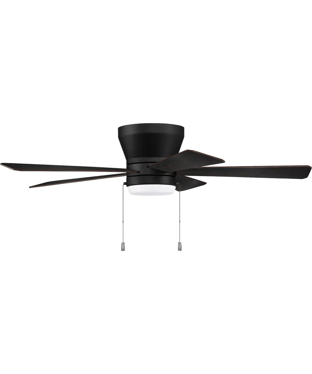 52" Merit 1-Light Specialty Ceiling Fan (Blades Included) Flat Black