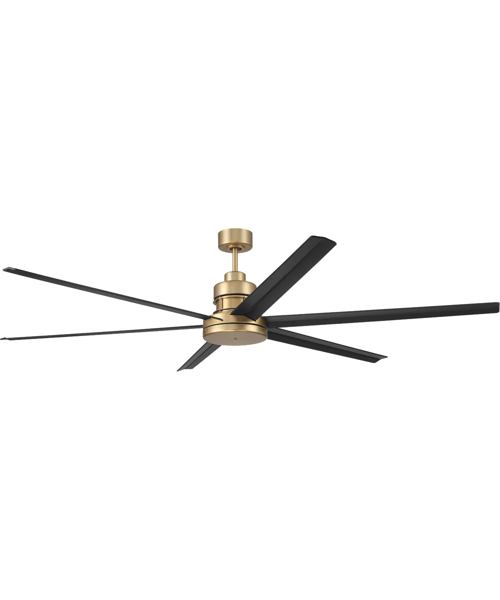 Mondo 72" Ceiling Fan (Blades Included) Satin Brass/Flat Black