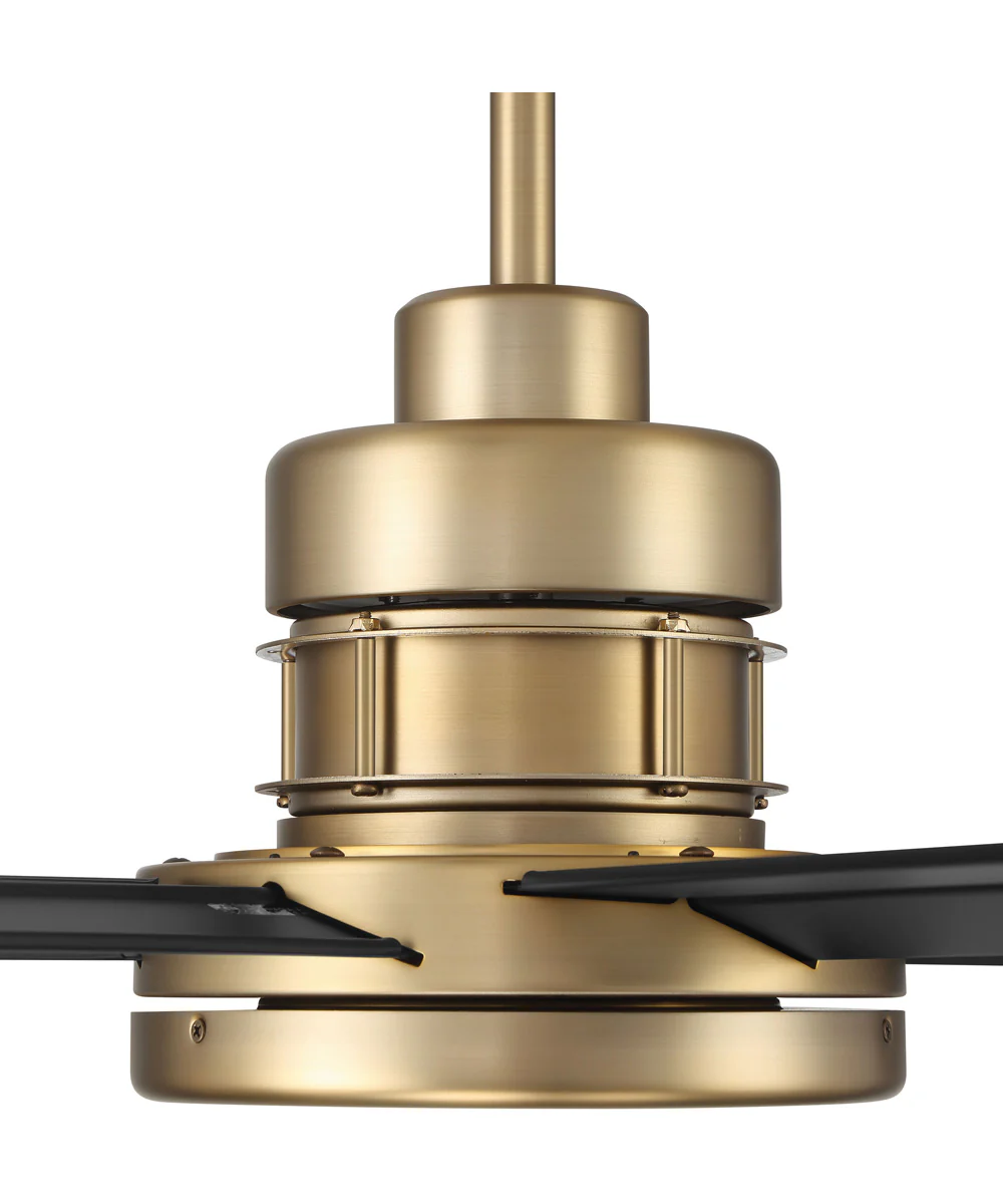 Mondo 72" Ceiling Fan (Blades Included) Satin Brass/Flat Black - Image 5