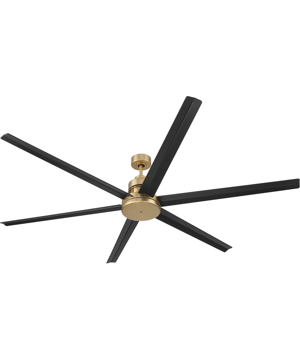 Mondo 72" Ceiling Fan (Blades Included) Satin Brass/Flat Black - Image 8