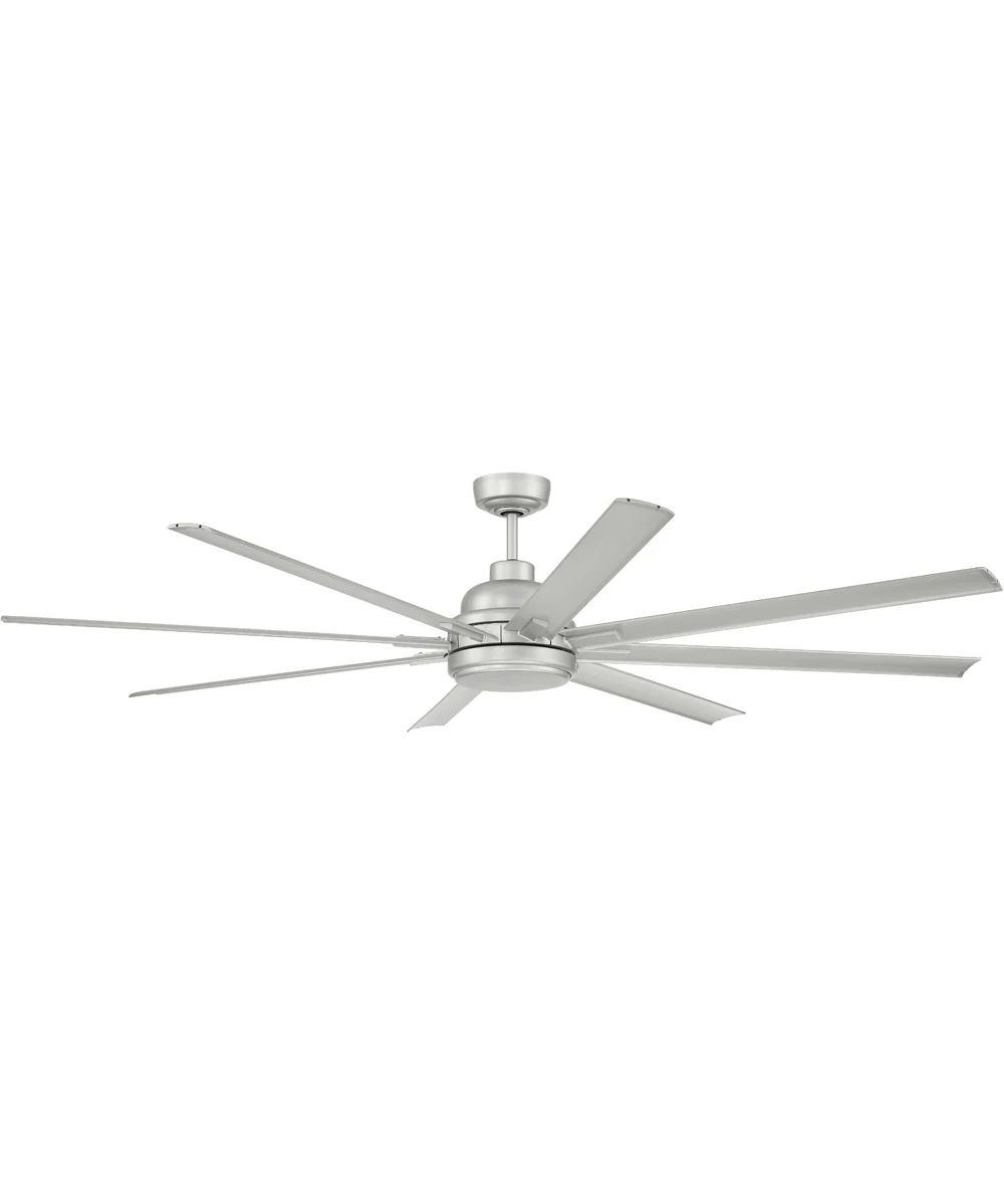Rush 72" 1-Light Ceiling Fan (Blades Included) Painted Nickel - Image 4