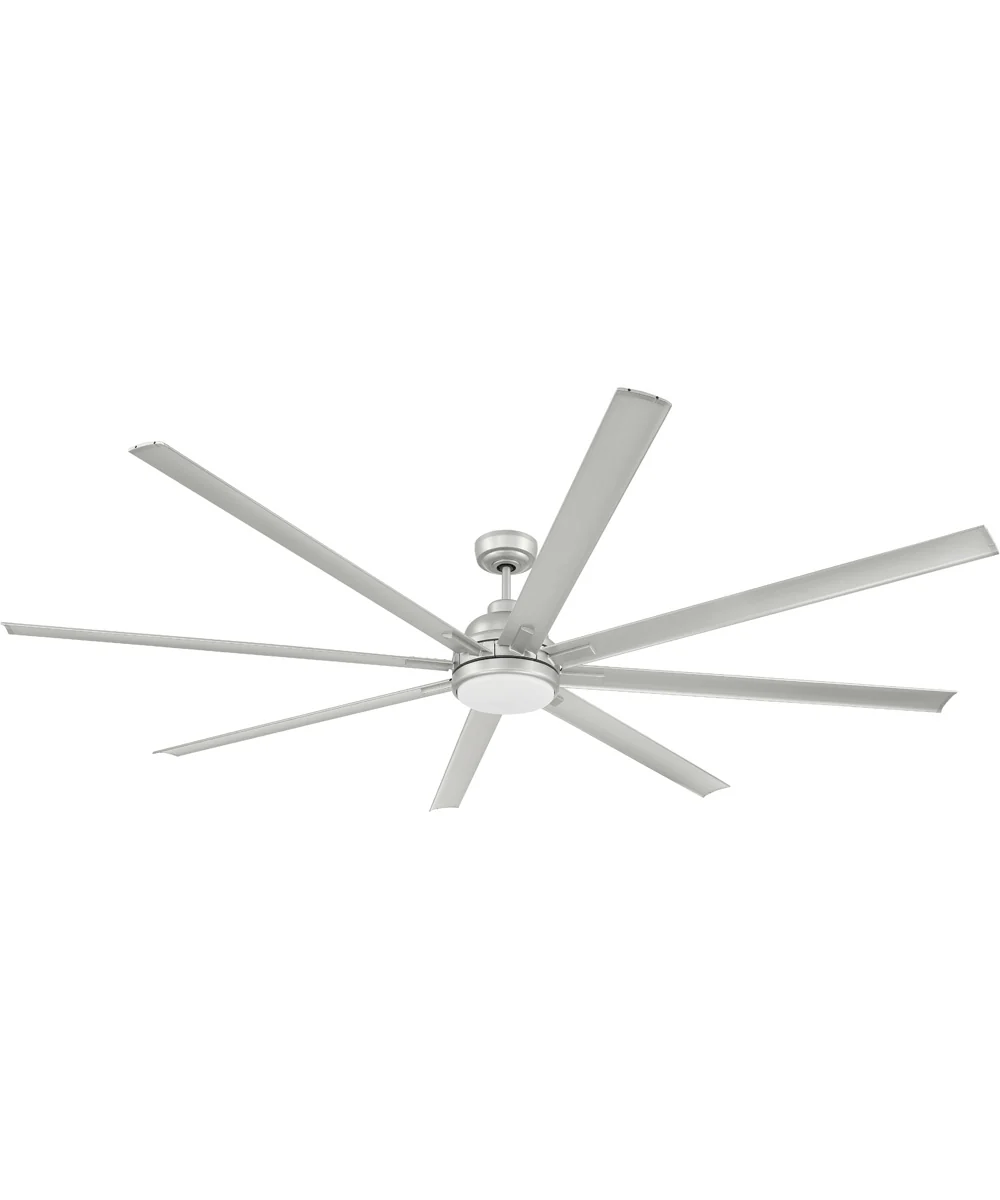 Rush 84" 1-Light Ceiling Fan (Blades Included) Painted Nickel - Image 5