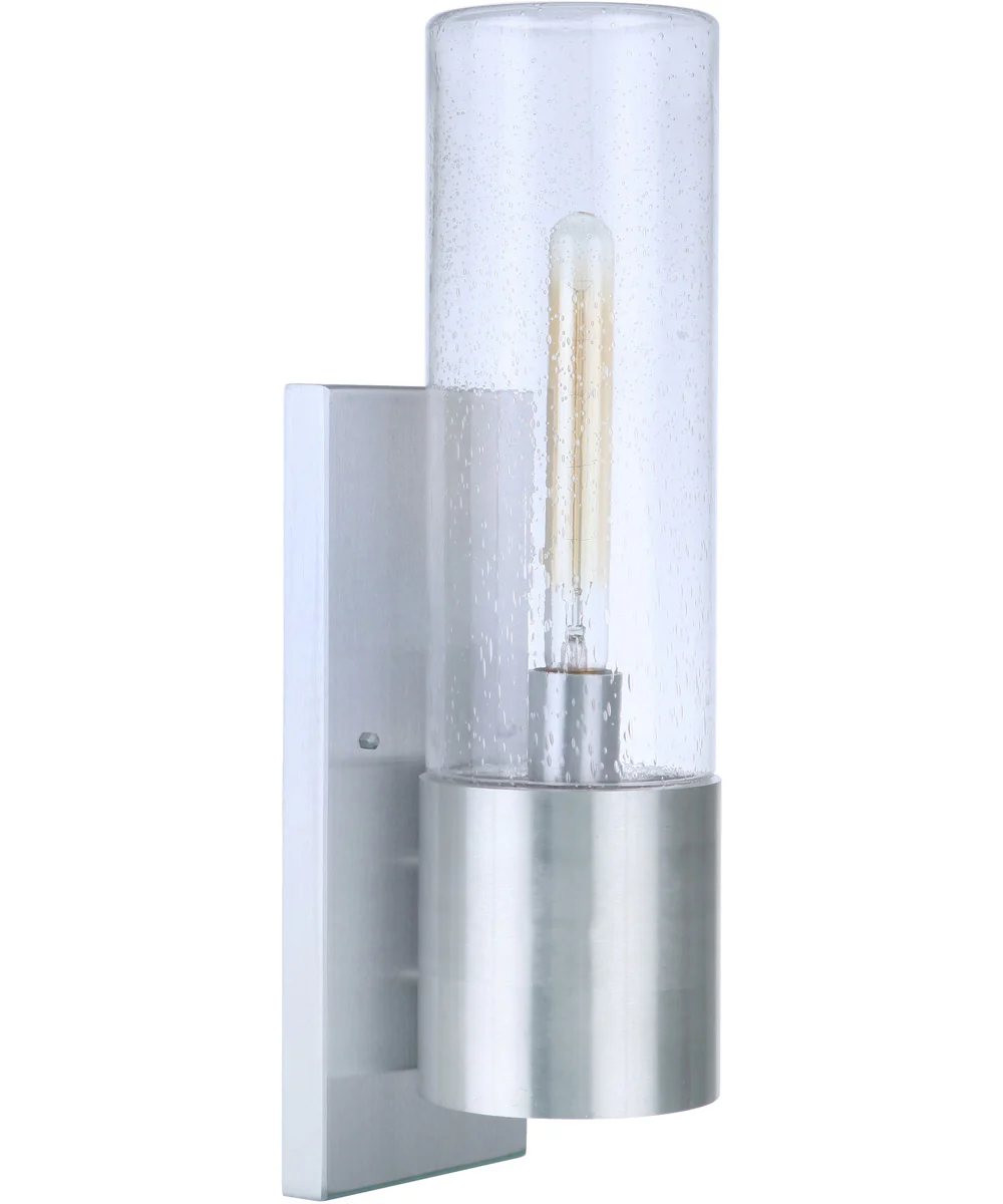 Sabre 1-Light Outdoor Wall Light Satin Aluminum