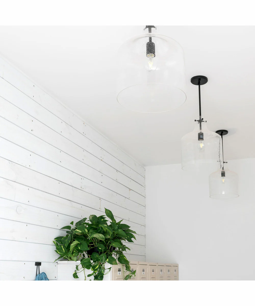 Crawford 1-Light Pendant Matte Black - Image 3
