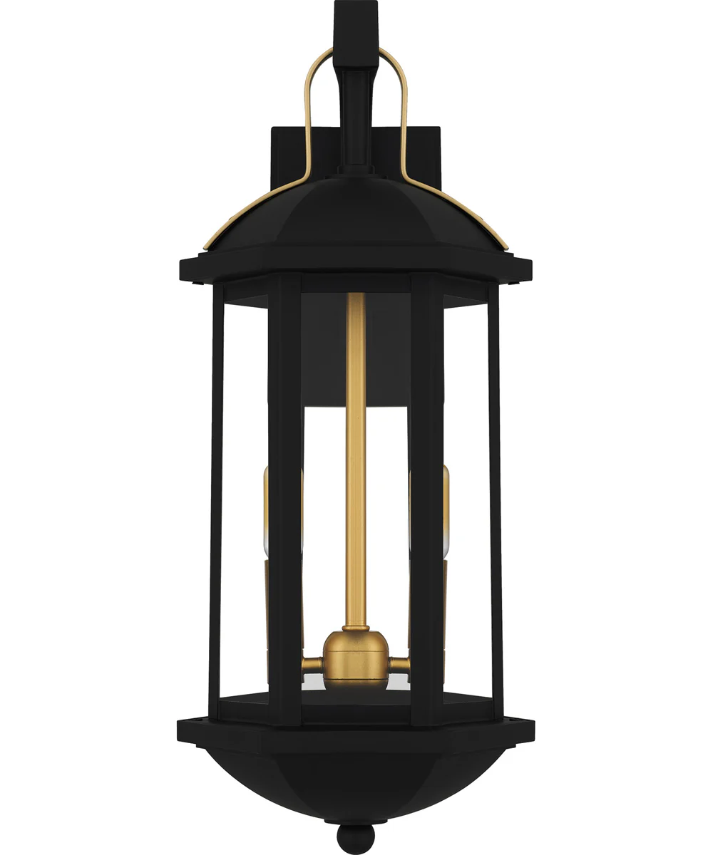 Crestfield Medium 2-light Outdoor Wall Light  Coastal Armour Aluminum Matte Black - Image 3
