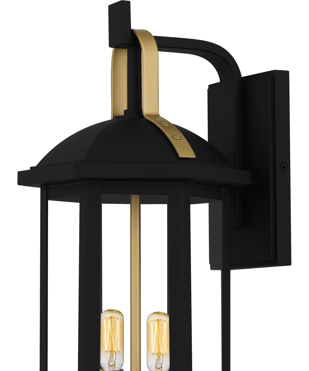 Crestfield Medium 2-light Outdoor Wall Light  Coastal Armour Aluminum Matte Black - Image 5