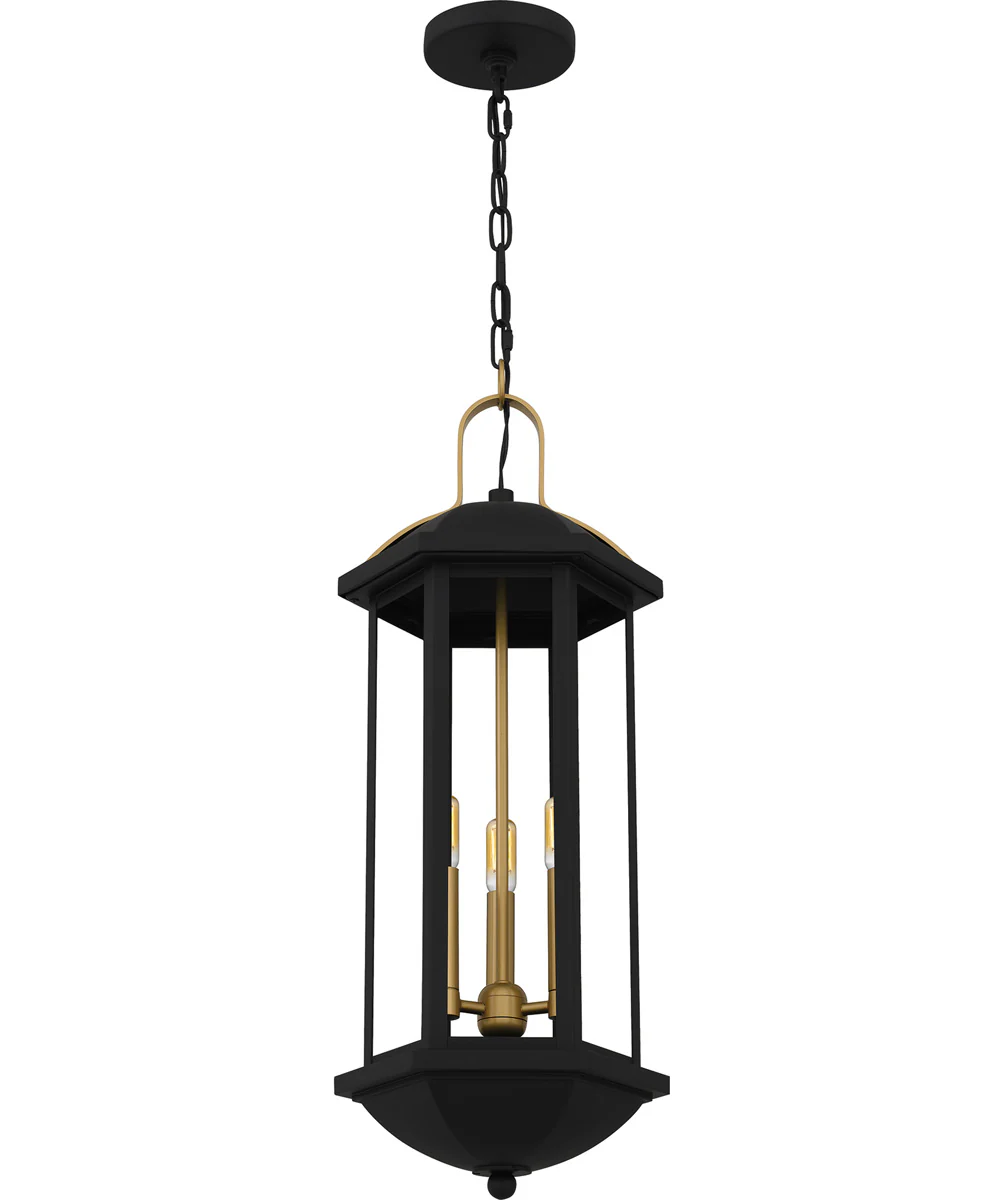 Crestfield Small 3-light Mini Pendant Matte Black - Image 4