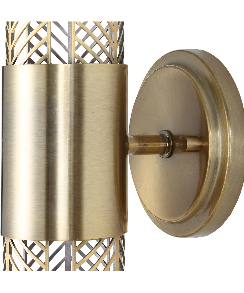 Cret 2 Light LED Brass Sconce - Image 7