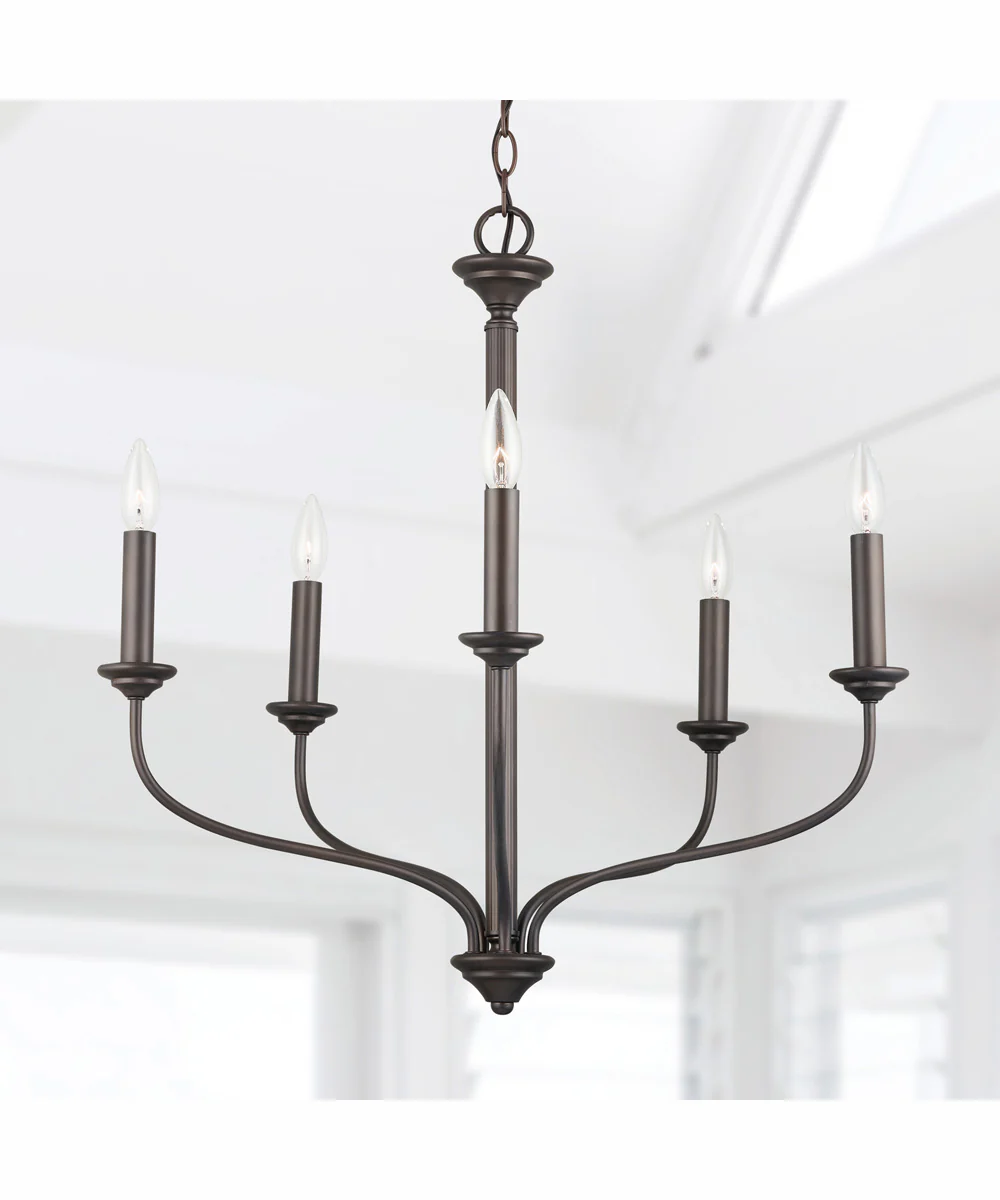 Crete 5-Light Chandelier Old Bronze - Image 2