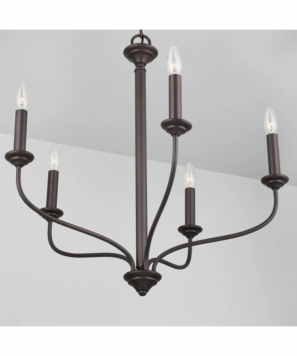 Crete 5-Light Chandelier Old Bronze - Image 3