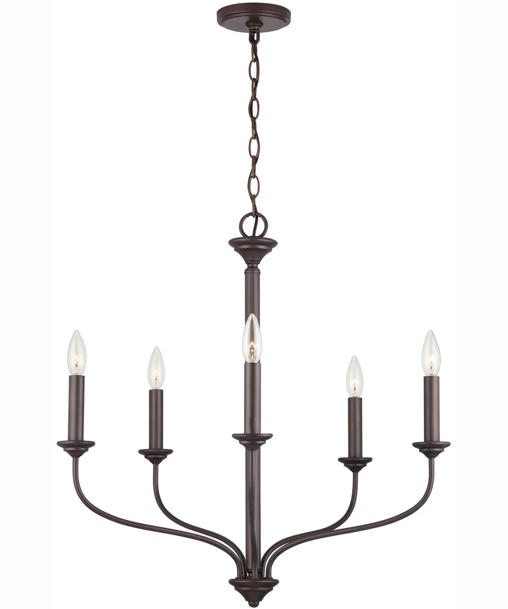 Crete 5-Light Chandelier Old Bronze - Image 4