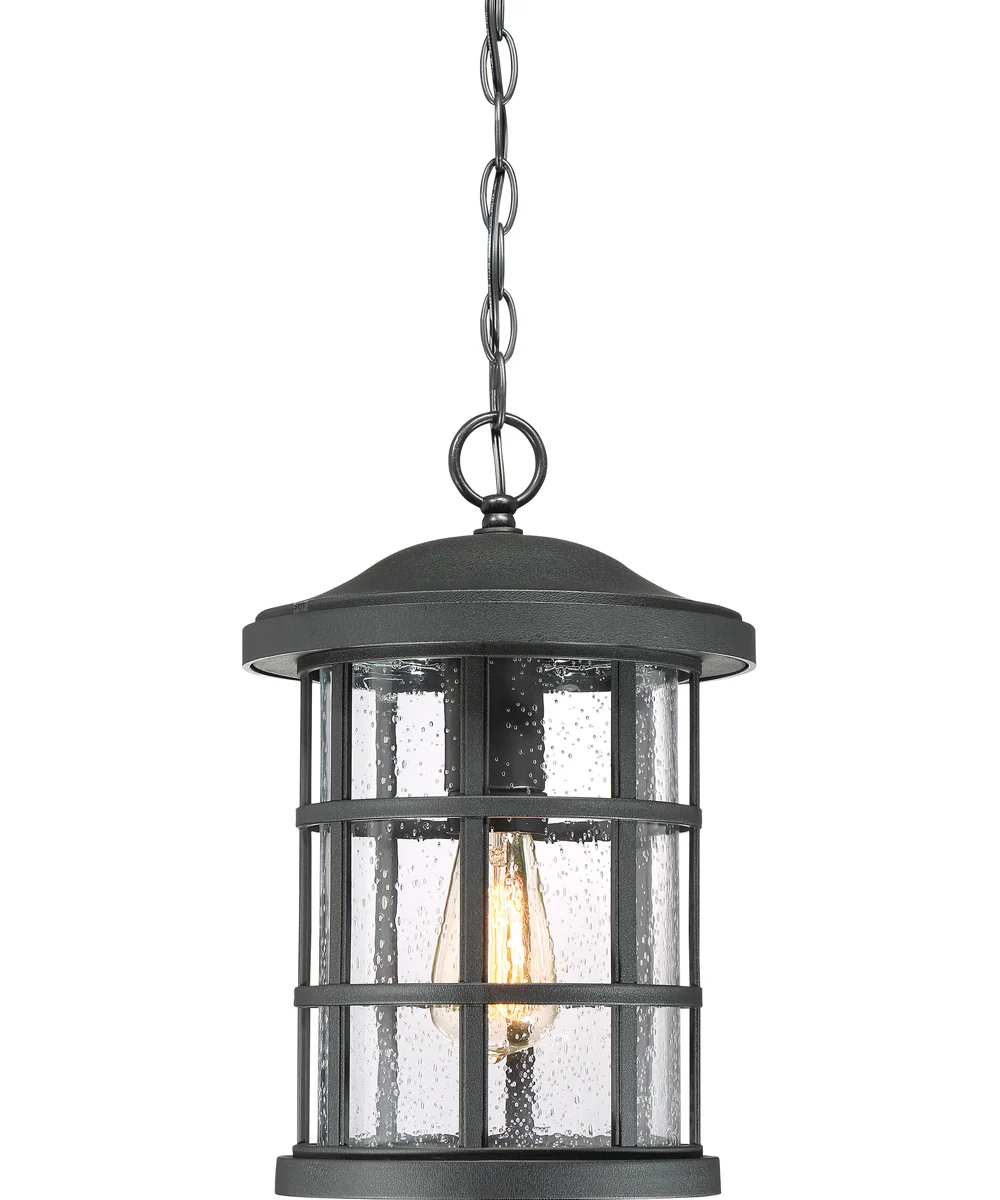 Crusade Large 1-light Outdoor Pendant Light Coastal Armour Earth Black - Image 5