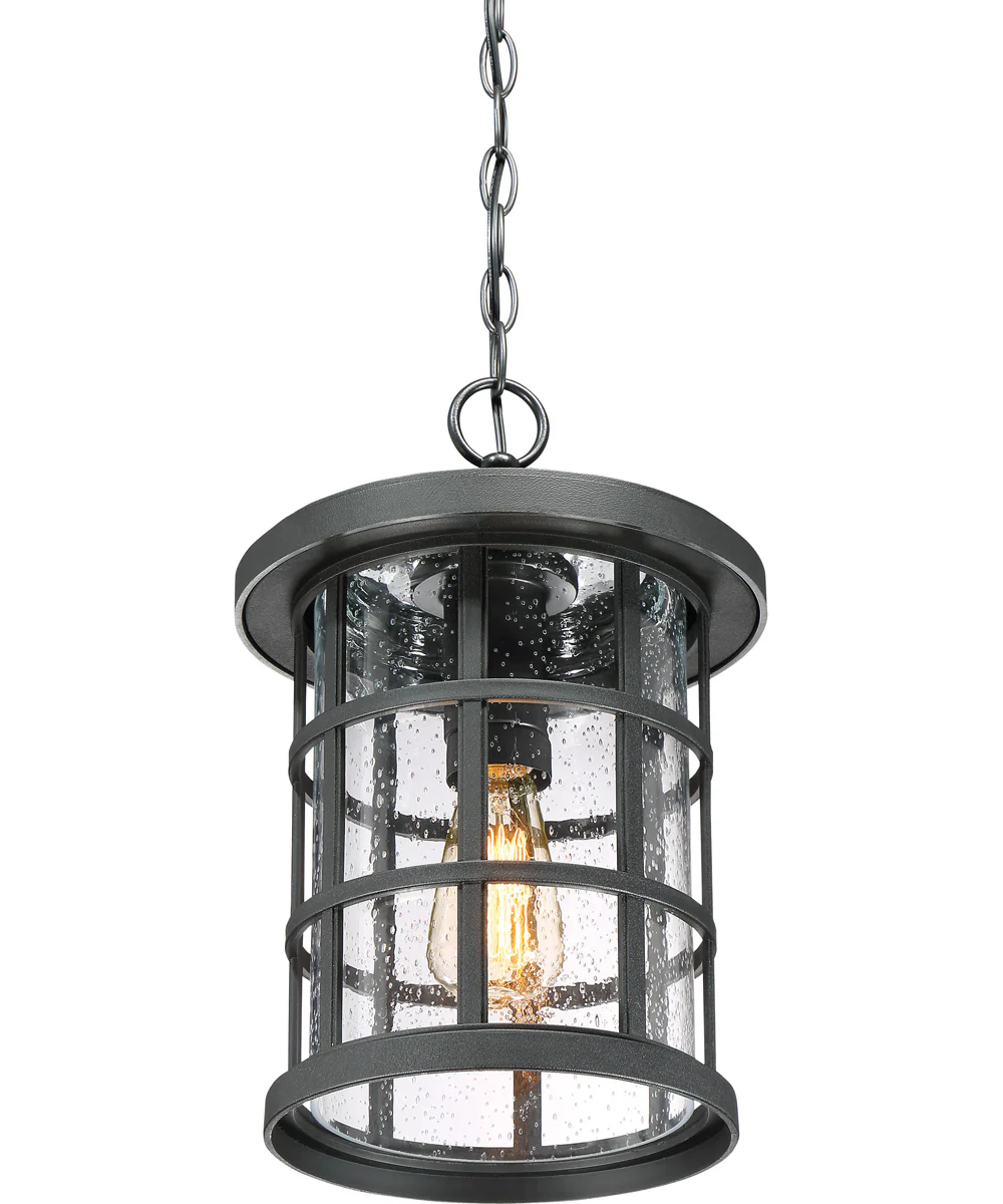 Crusade Large 1-light Outdoor Pendant Light Coastal Armour Earth Black - Image 6