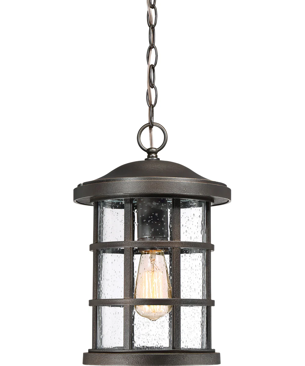 Crusade Large 1-light Outdoor Pendant Light Coastal Armour Palladian Bronze