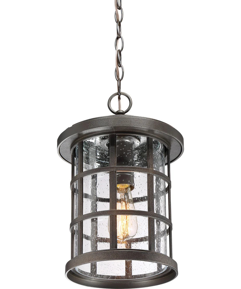 Crusade Large 1-light Outdoor Pendant Light Coastal Armour Palladian Bronze - Image 6