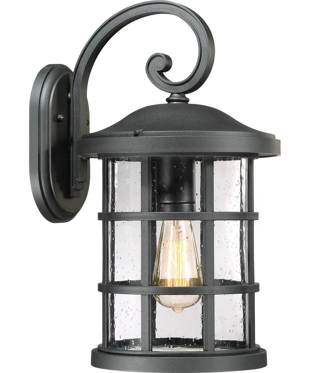 Crusade Large 1-light Outdoor Wall Light Coastal Armour Earth Black - Image 2