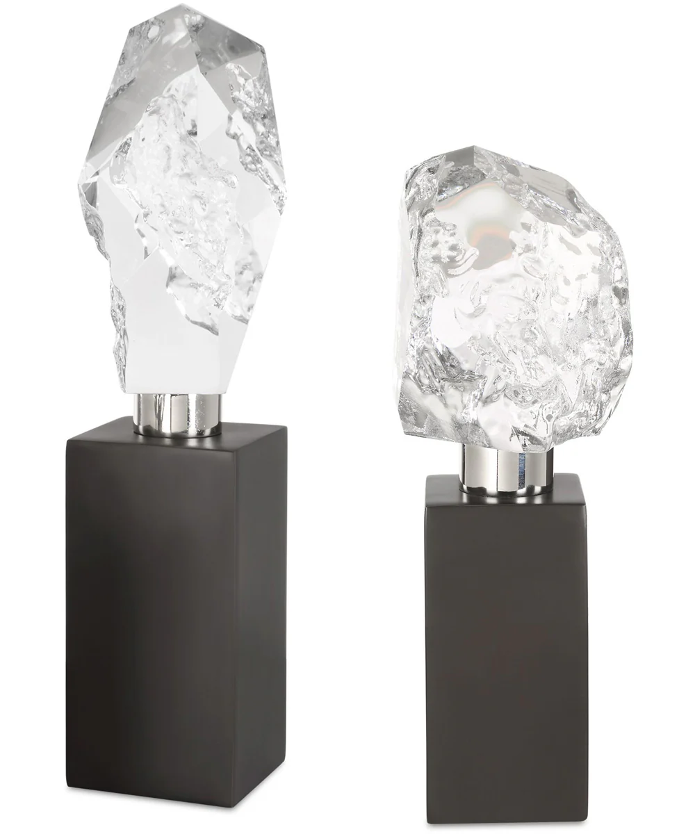Crystal Peak Sculptures Set of 2
