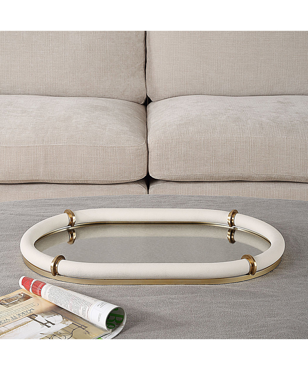 Cyprus Leather Oval Tray - Image 2