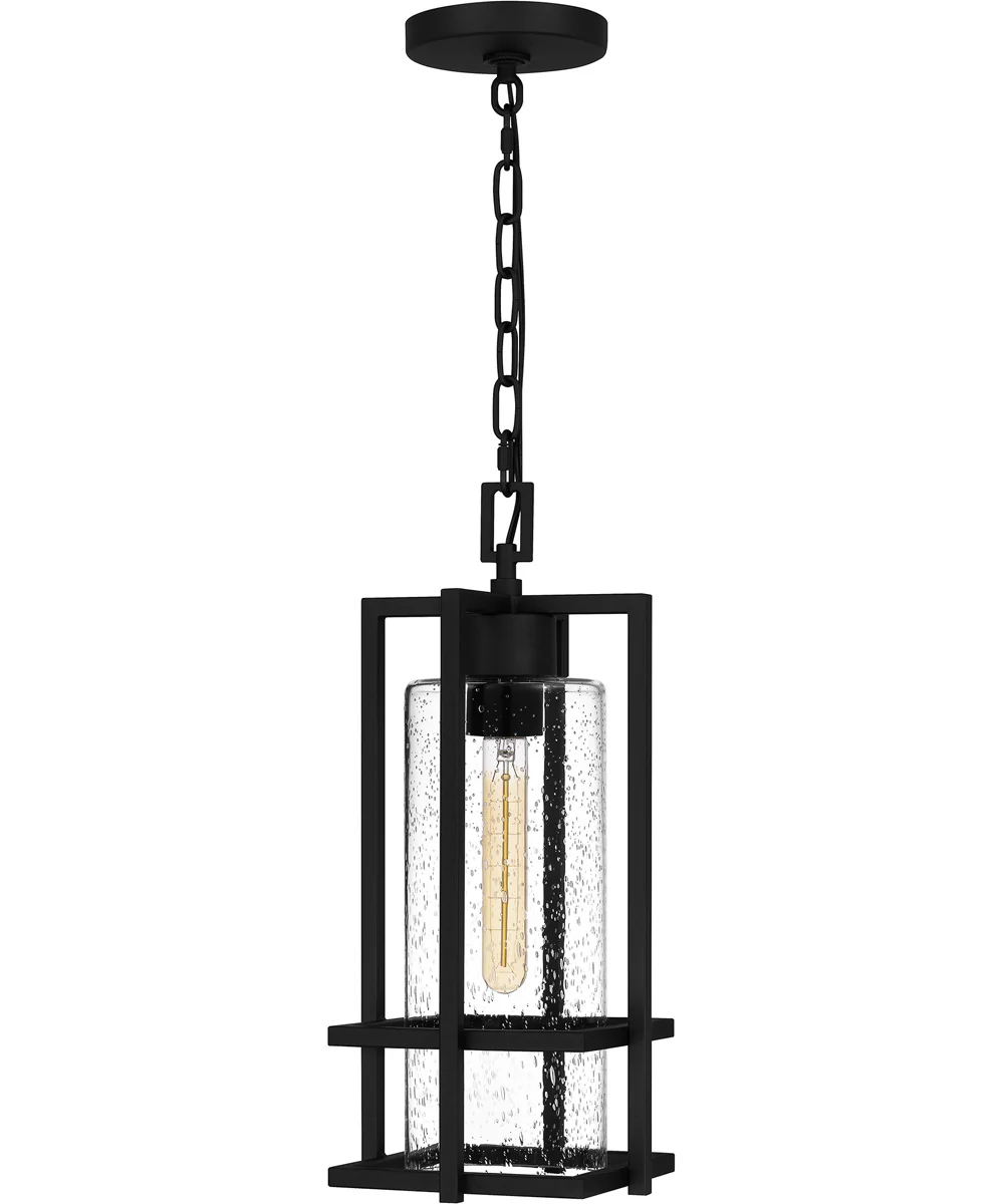 Damien Large 1-light Outdoor Pendant Light Coastal Armour Aluminum Earth Black - Image 3