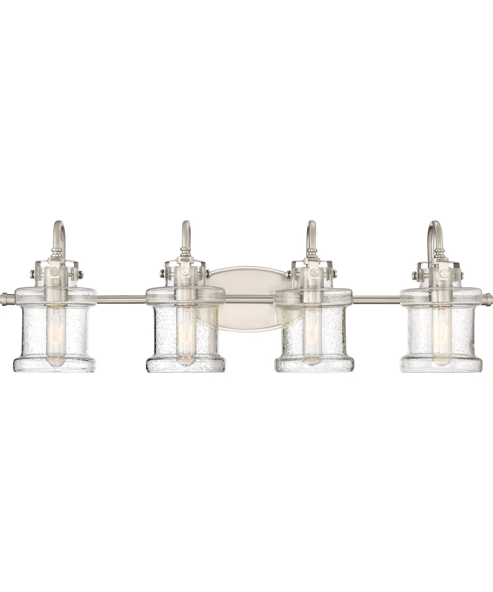 Danbury Extra Large 4-light Bath Light Brushed Nickel - Image 2