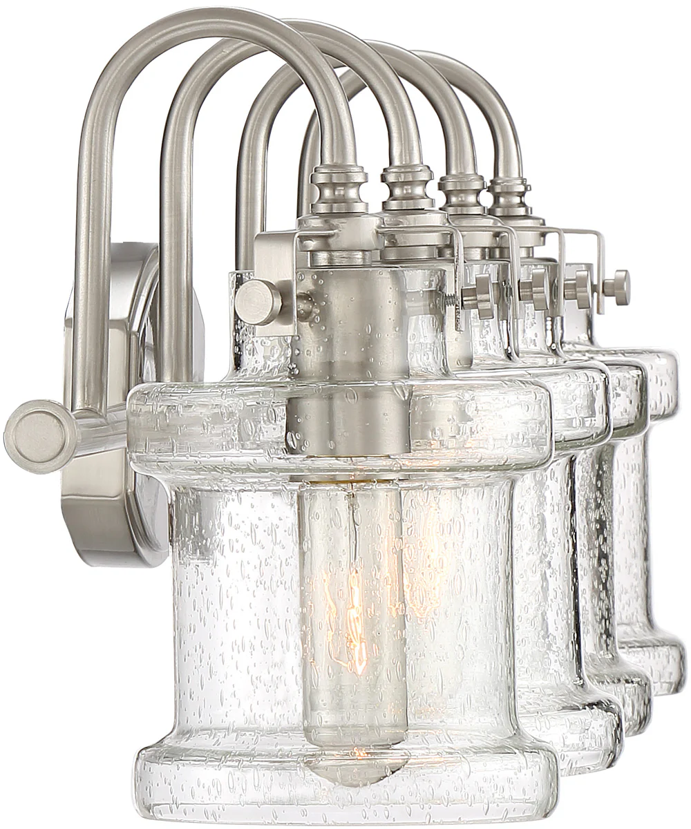 Danbury Extra Large 4-light Bath Light Brushed Nickel - Image 4