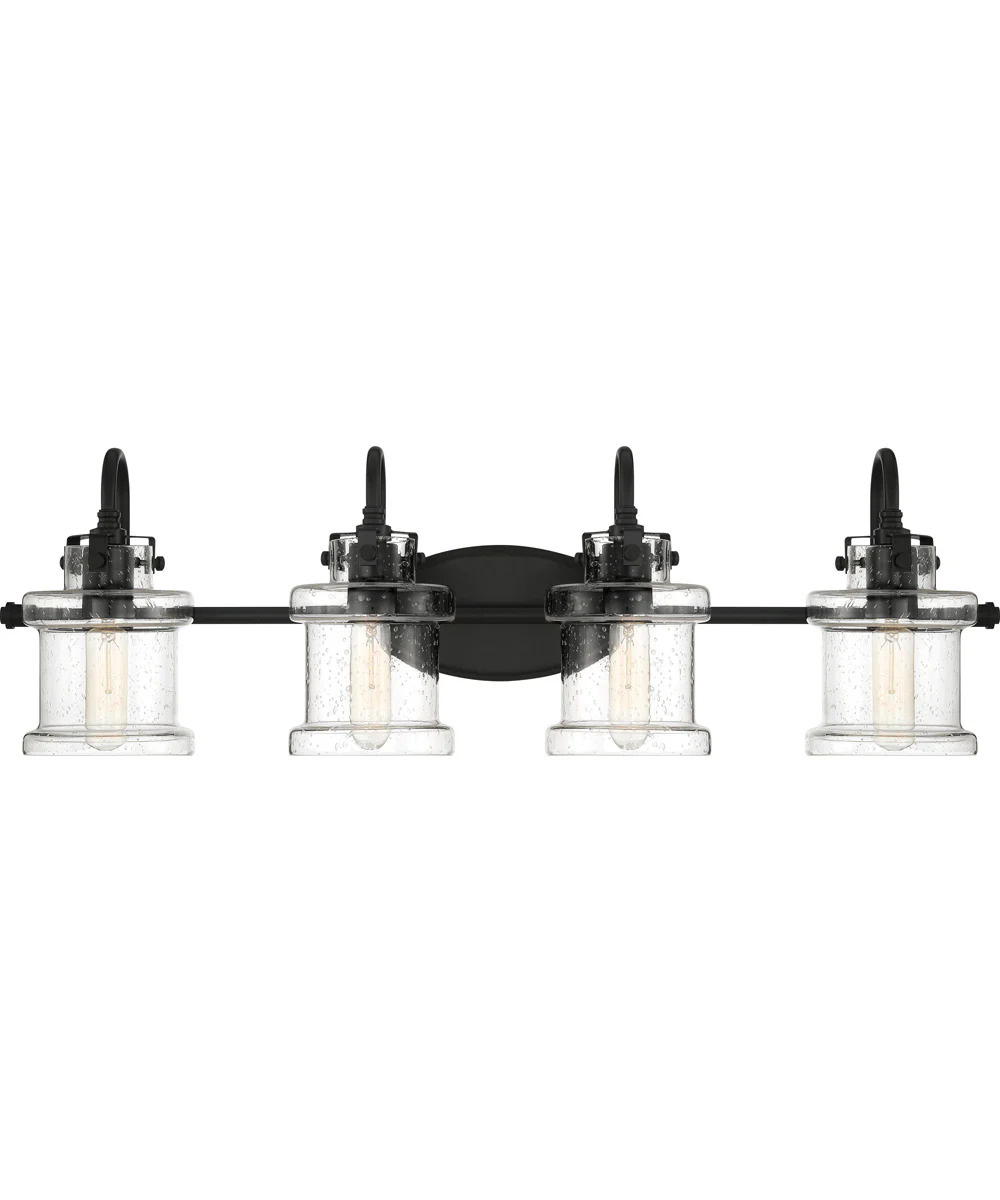 Danbury Extra Large 4-light Bath Light Earth Black