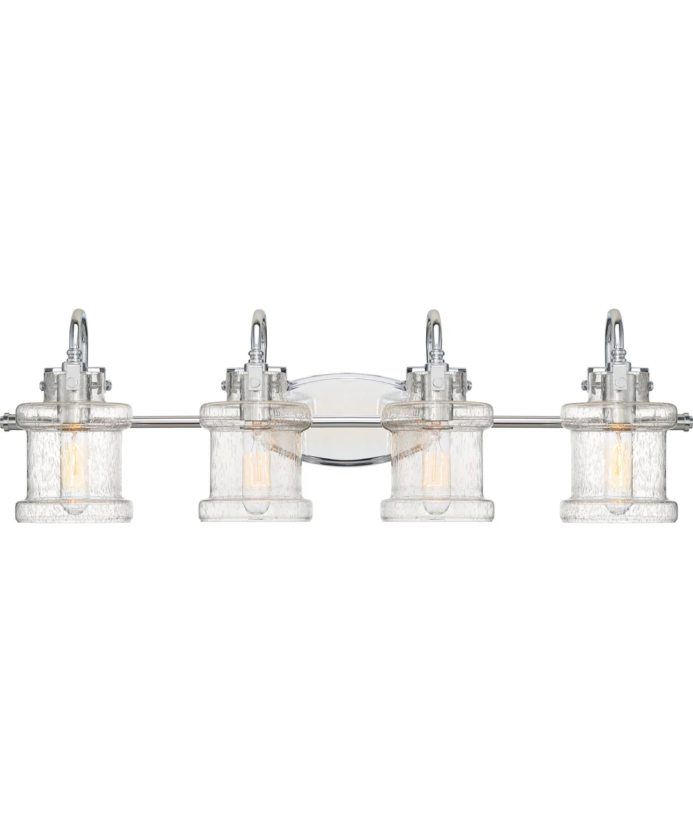 Danbury Extra Large 4-light Bath Light Polished Chrome - Image 2