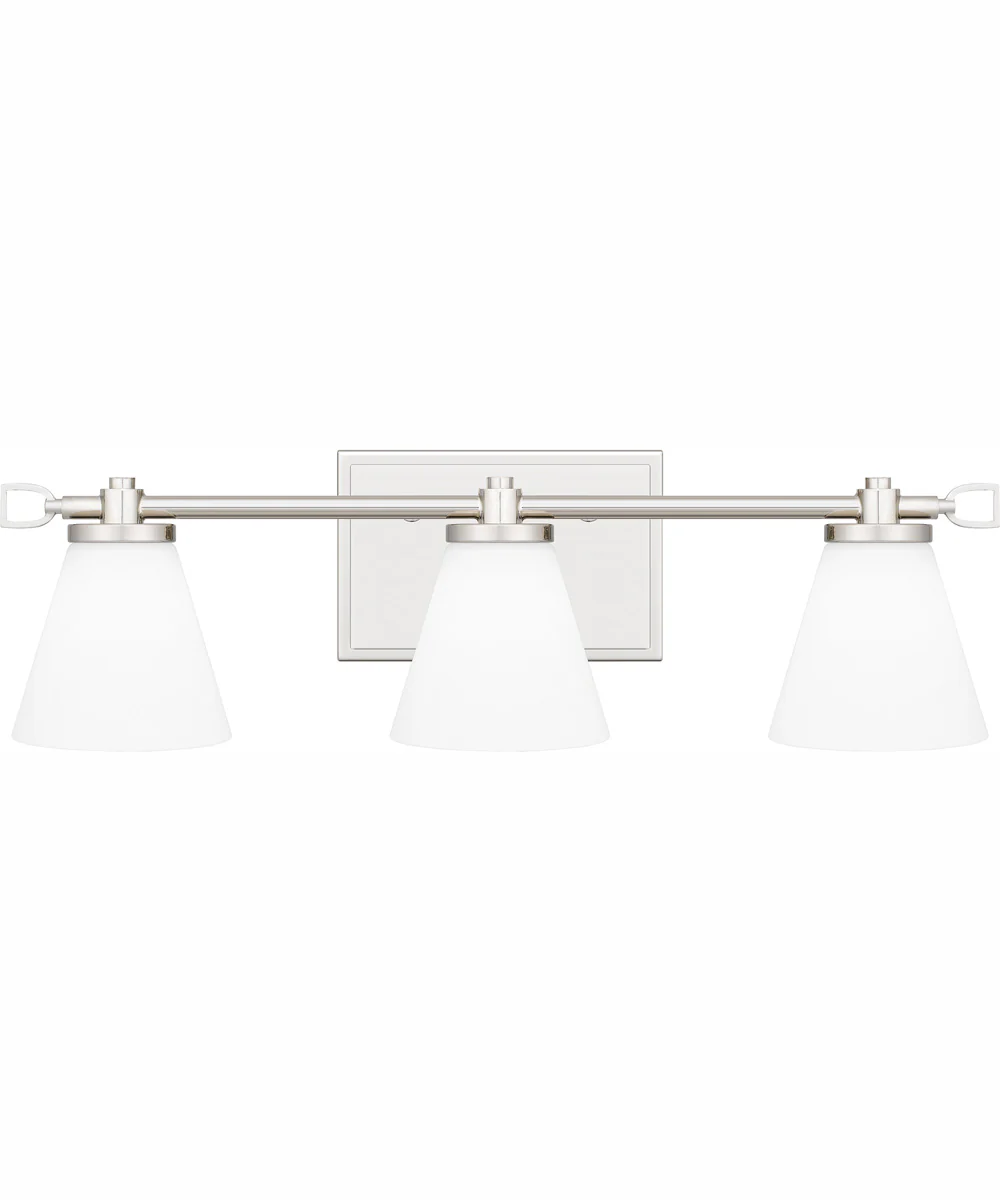 Daniels Large Bath Light Polished Nickel