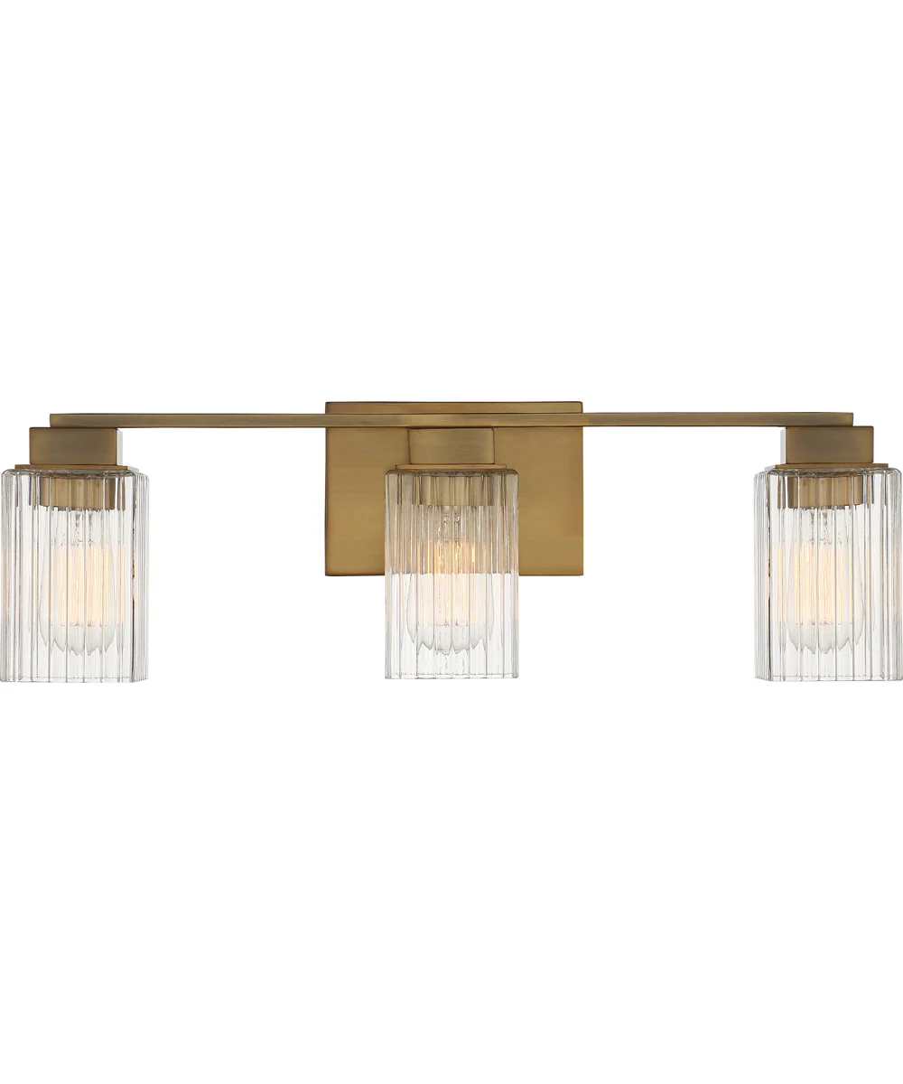 Danson Large 3-light Bath Light Weathered Brass - Image 2