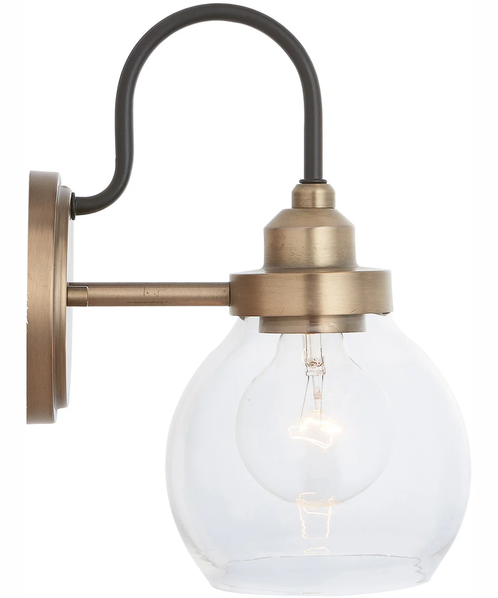 Daphne 1-Light Sconce Aged Brass and Black - Image 4