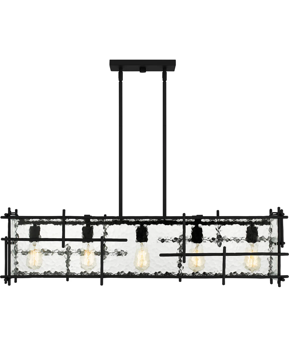 Daphne Medium 5-light Island Light Matte Black - Image 3