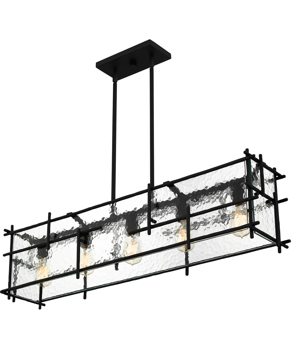 Daphne Medium 5-light Island Light Matte Black - Image 4