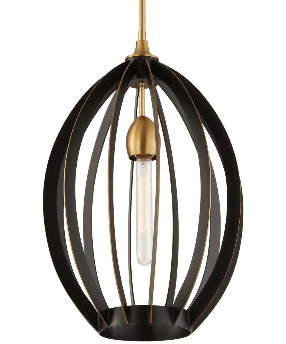 Darby 1 Light Architectural Oval Pendant