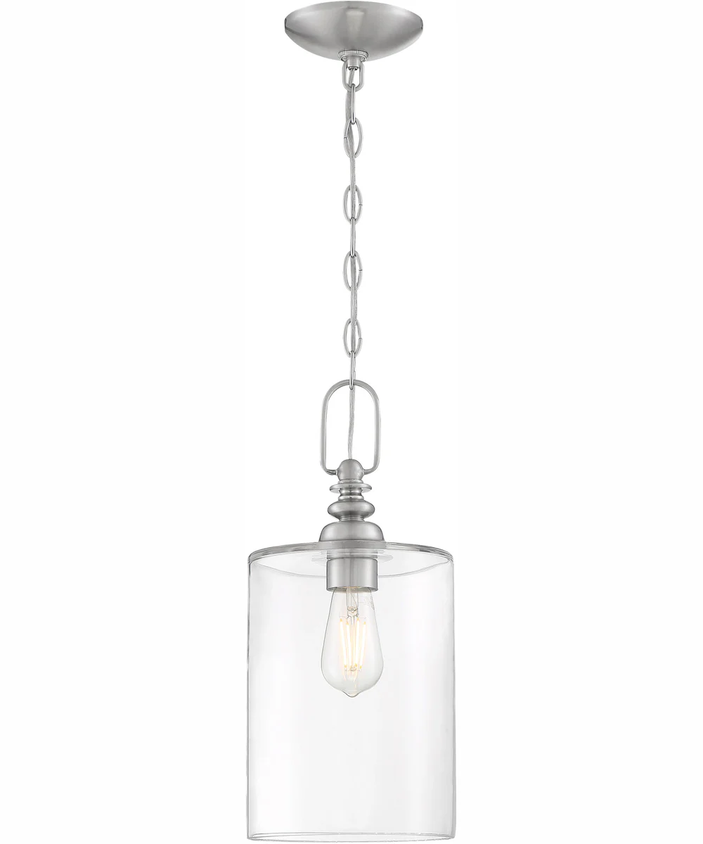 Dardyn 1-Light Mini Pendant Brushed Polished Nickel - Image 2