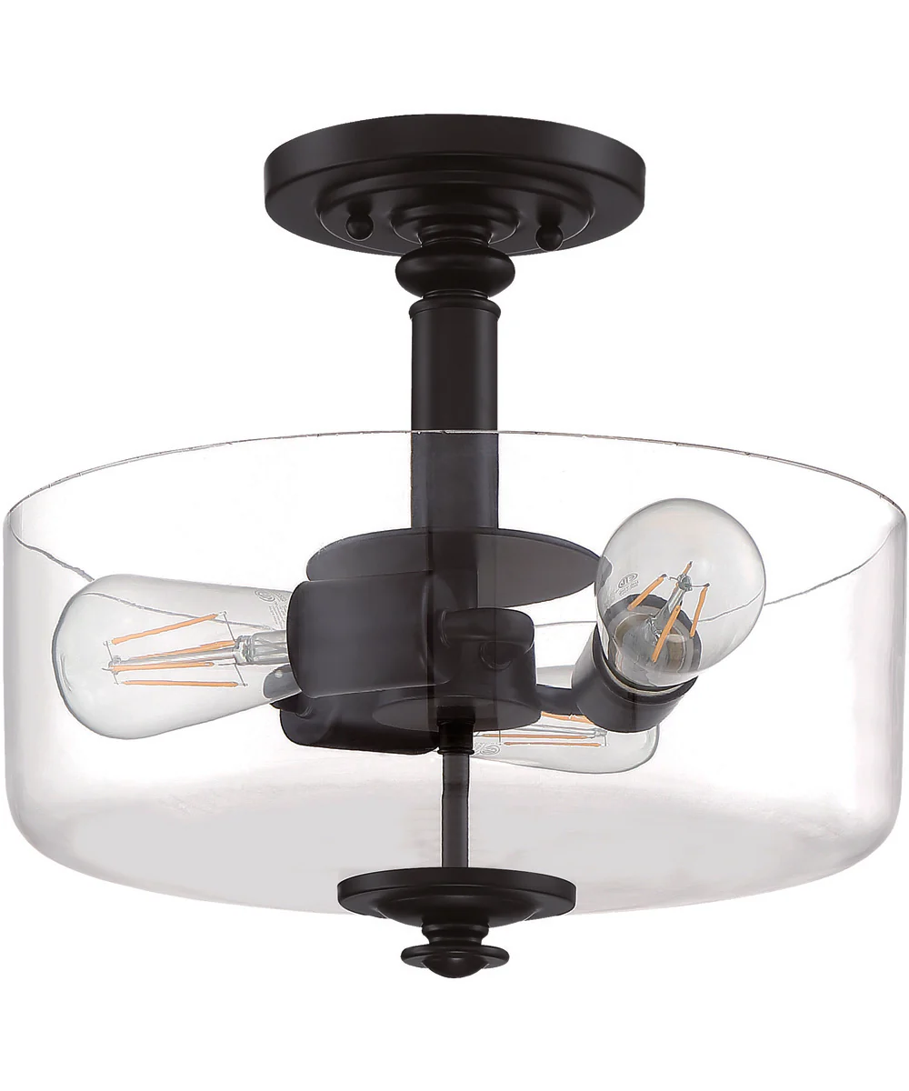 Dardyn 3-Light Convertible Semi Flush Flat Black - Image 4