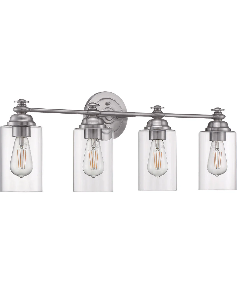 Dardyn 4-Light Vanity Brushed Polished Nickel