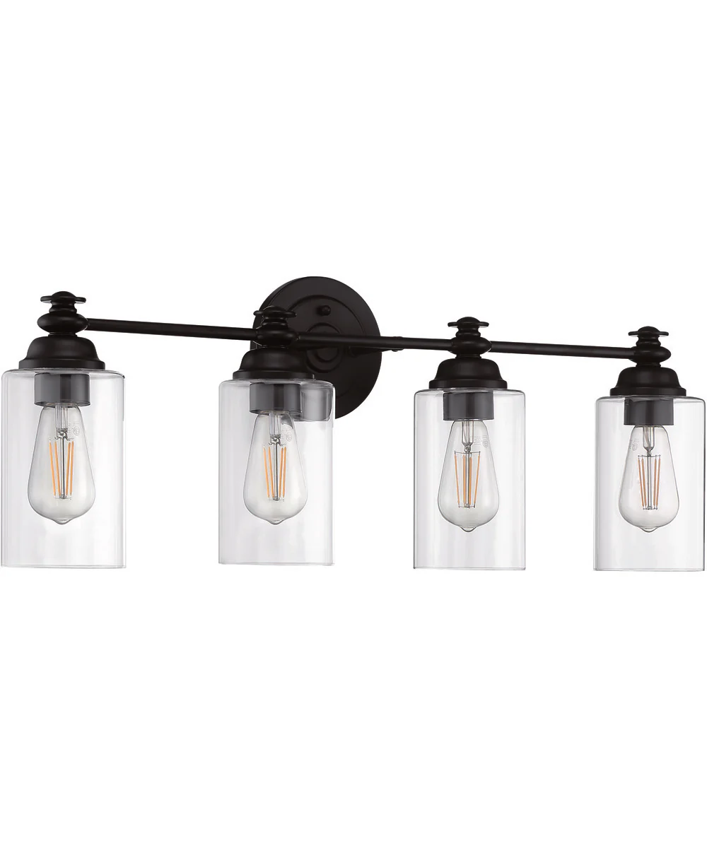 Dardyn 4-Light Vanity Flat Black