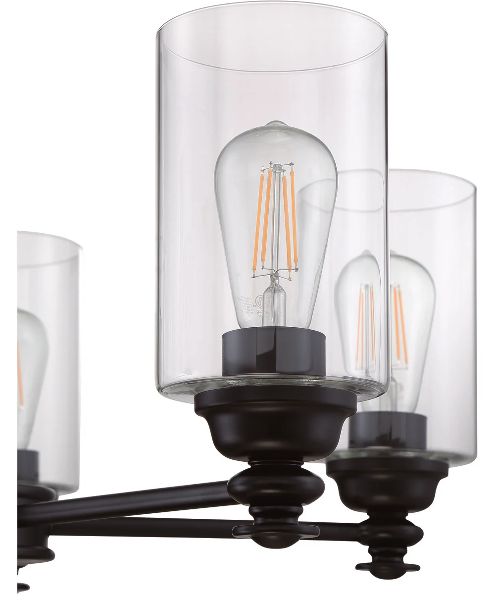 Dardyn 5-Light Chandelier Flat Black - Image 5
