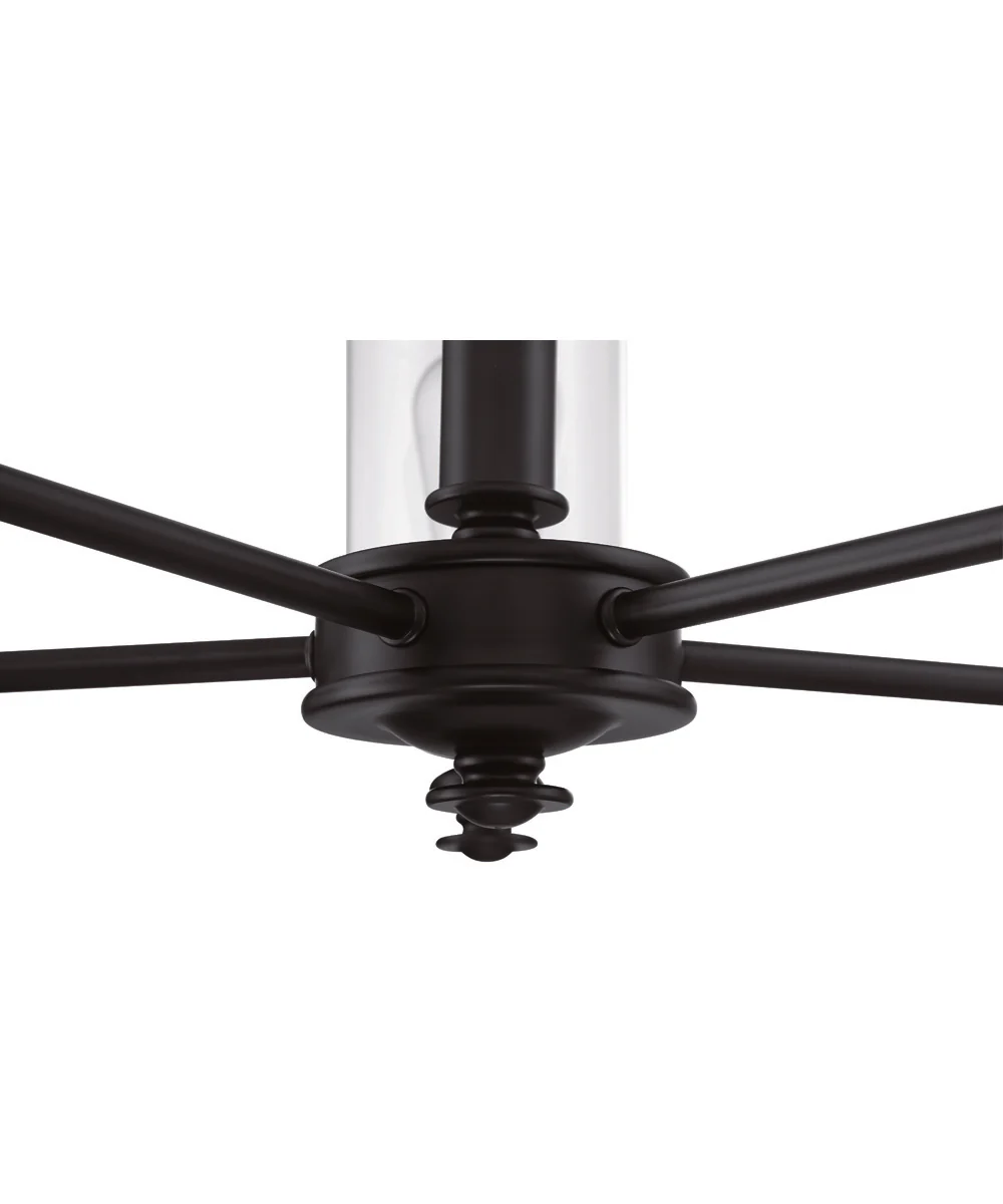 Dardyn 5-Light Chandelier Flat Black - Image 6
