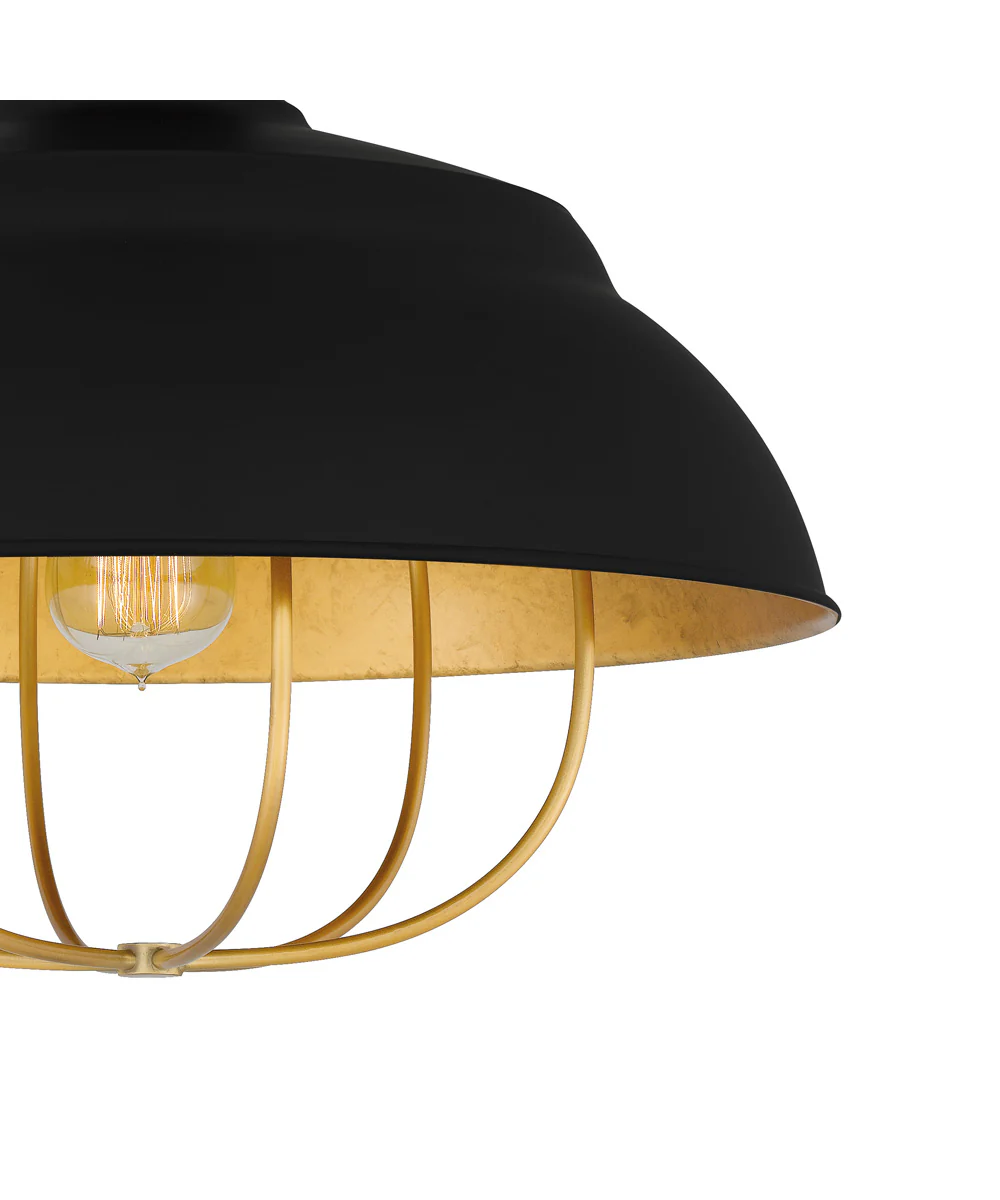 Darmody 1-light Semi Flush Mount Matte Black - Image 6